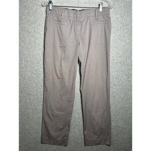 Prada Size 44 Womens Pants Ankle Beige Flat Front Lightweight Thin
